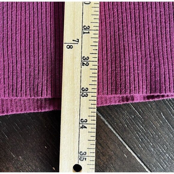 NWT Eloquii Sweater Burgundy Rose Tie Waist Tunic Sweater 4XL 26/28 - Picture 16 of 16